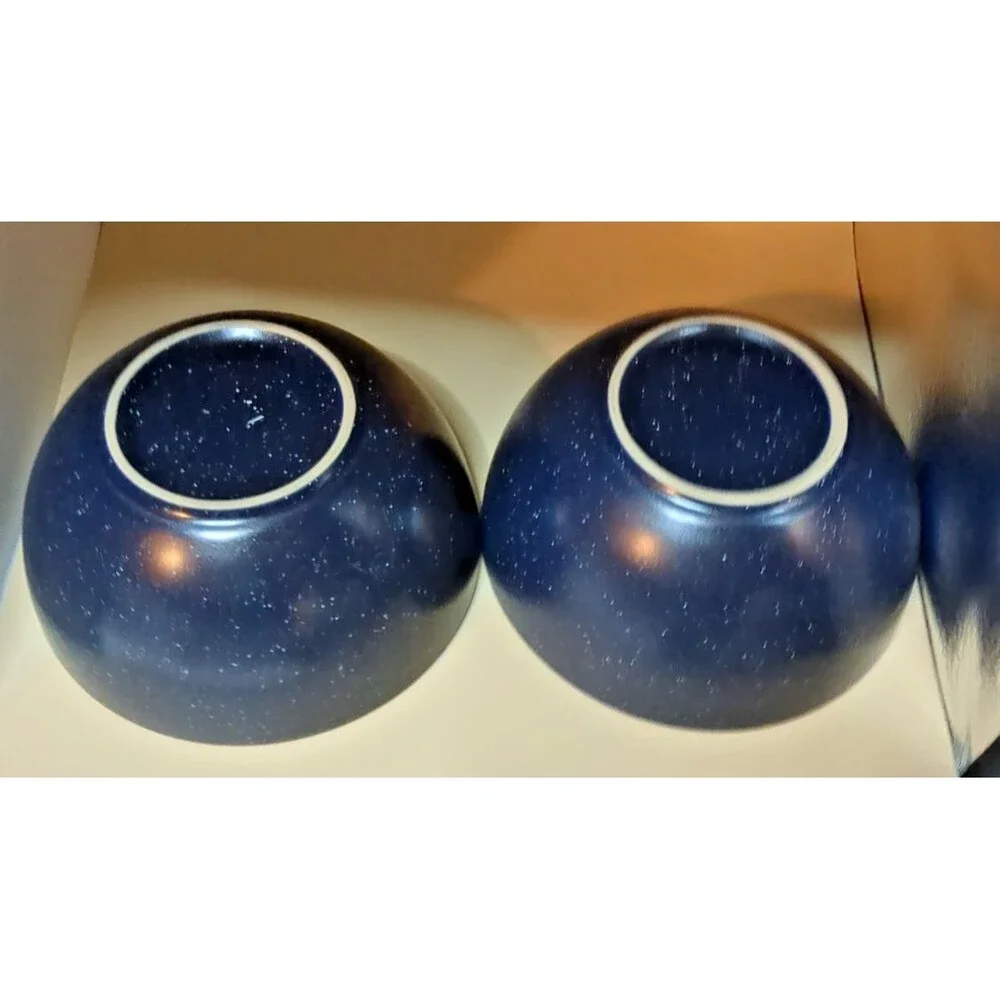 Mikasa Gourmet Basics Stoneware Juliana Blue Cereal Bowls Set Of 2
